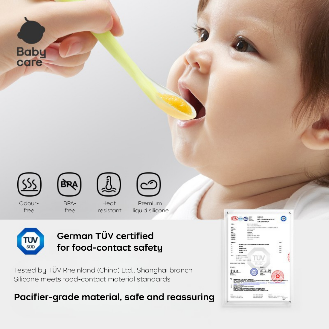 Silicone Feeding Baby Spoon (Set)