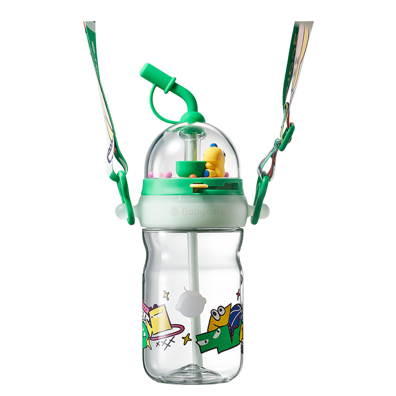Tritan Interactive Basketball Water Straw Bottle (500ml)