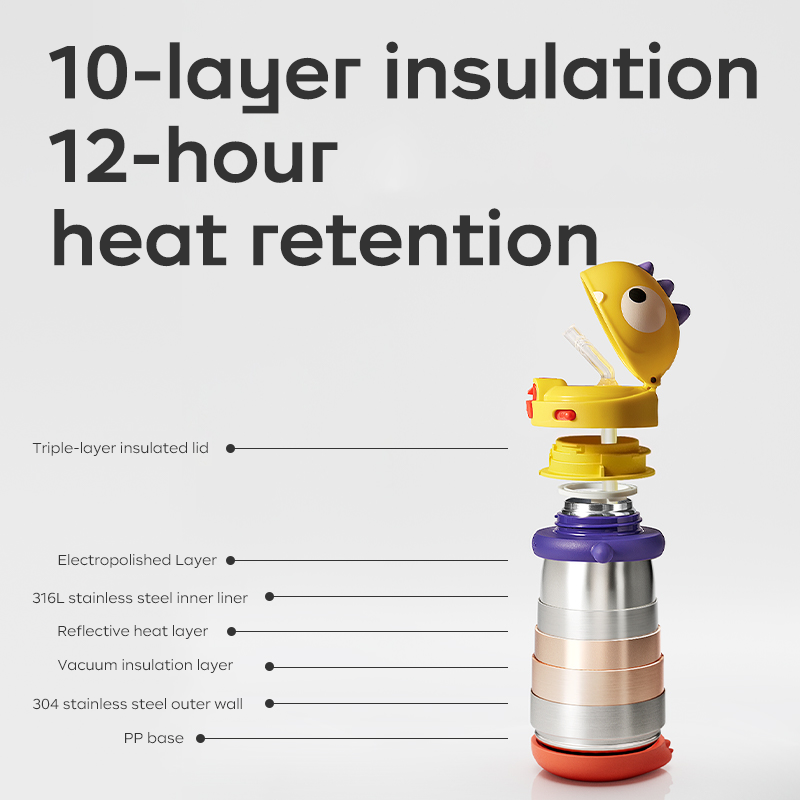 T-Rex Toby Dinosaur Thermos Cup (450ml)