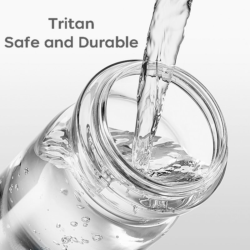 Tritan Interactive Basketball Water Straw Bottle (500ml)
