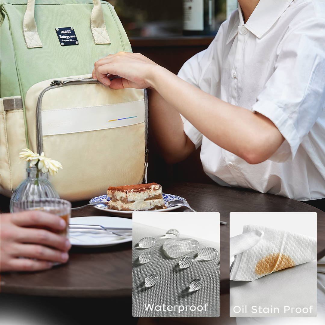 Multifunctional Diaper Storage Bag (Seliman Green)